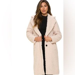 Coalition LA NWT Women's Teddy Plush Long Coat